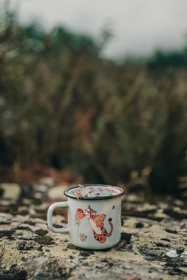 Close Up Of Cup With Tigger From Winne The Pooh