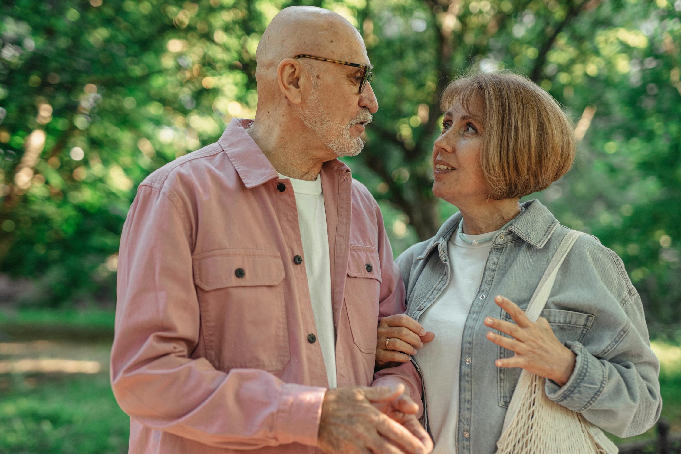 A Couple Having a Conversation