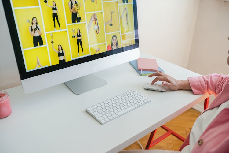 A Person Using A Computer