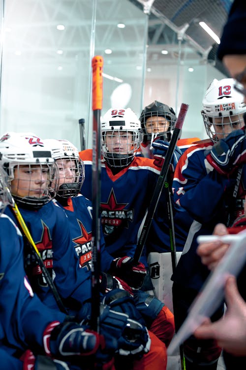 A Group of Hockey Players 