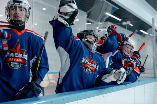Free A Group of Hockey Players Stock Photo