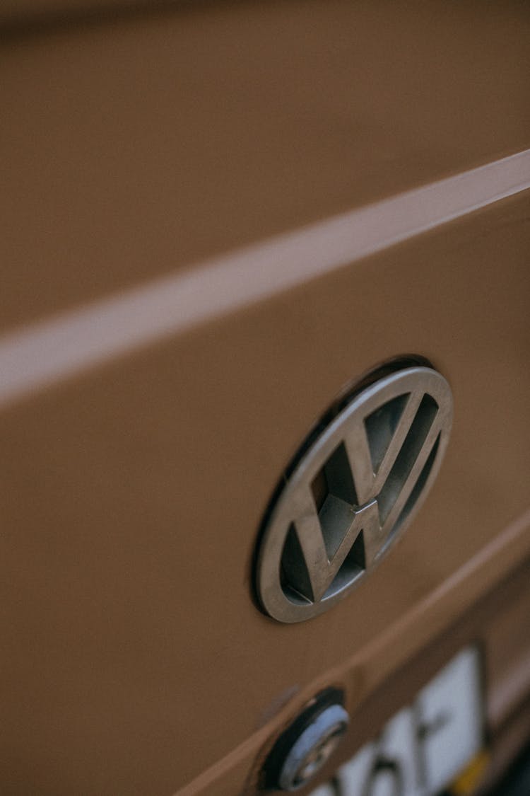 Close-Up Shot Of Volkswagen Logo 