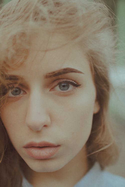 Close-up Photo of an Attractive Woman