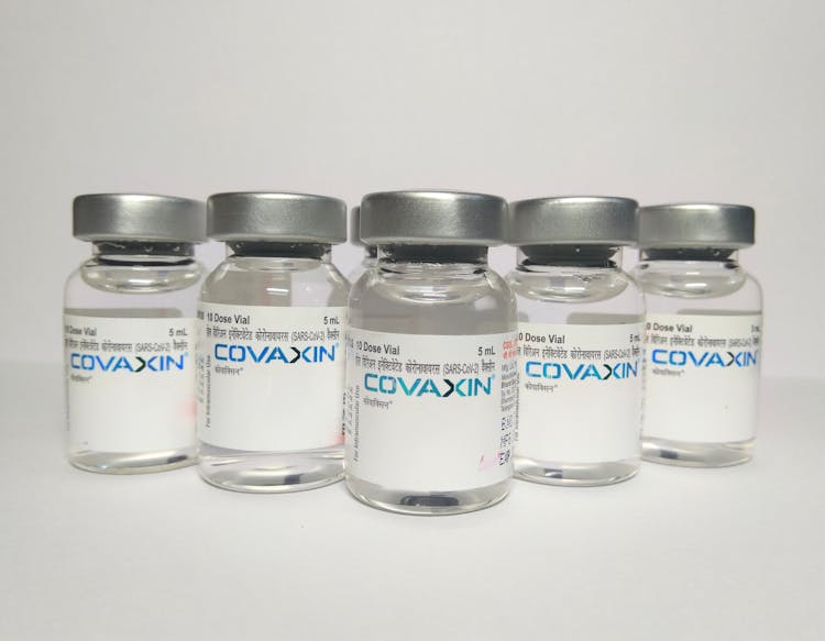 Close-Up Shot Of COVID Vaccines