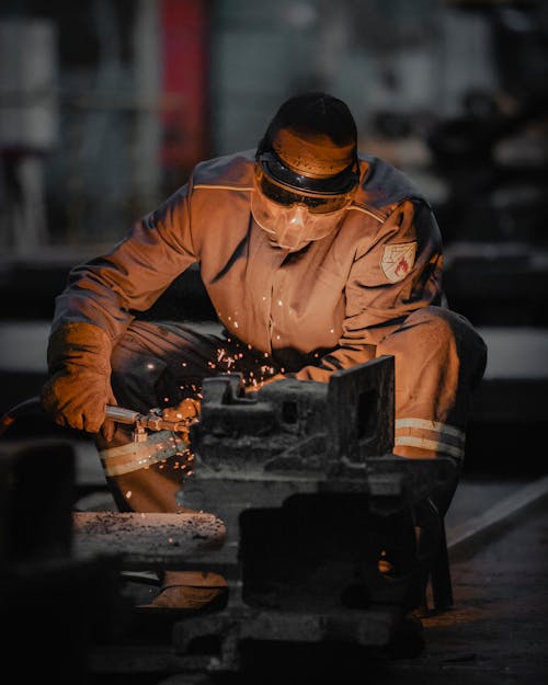 Man Doing Metal Works