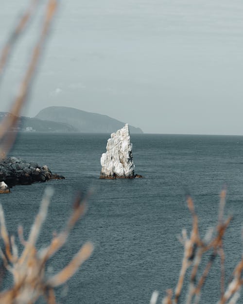 A Rock Formation at Sea