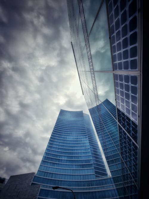 High Rise Buildings Under a Gloomy Sky