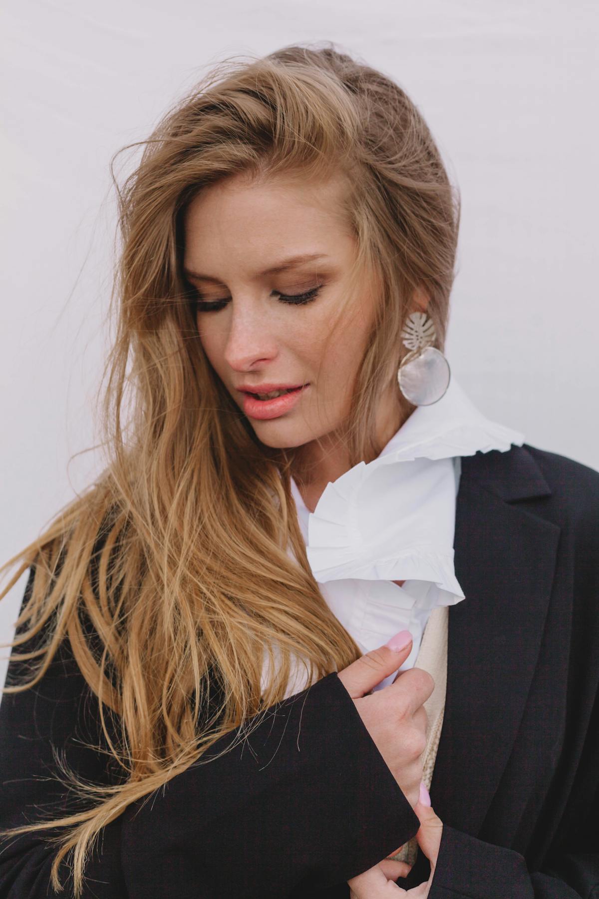 Continuous glucose monitor sensor on a person's arm