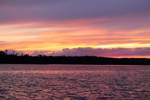 Mar Durante O Pôr Do Sol