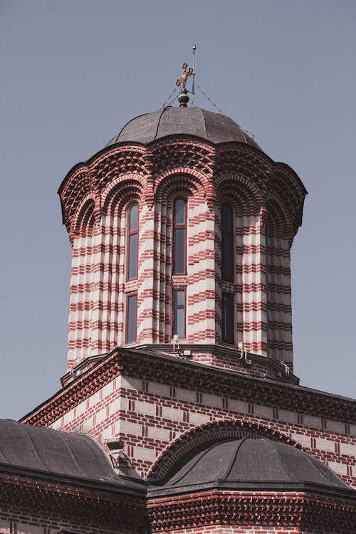 Free Cross on the Dome of a Building Stock Photo