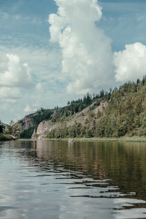 Mountain Near the Body of Water