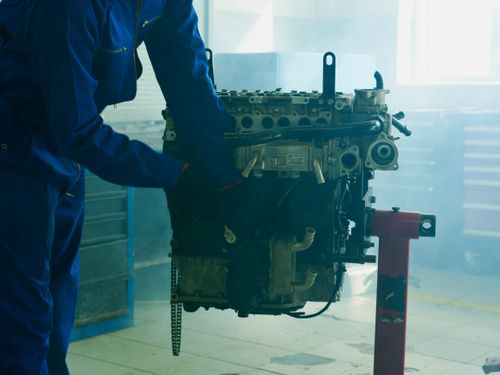 Tools and equipment in the auto repair shop