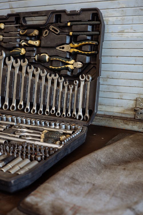 Black and Silver Tool Case