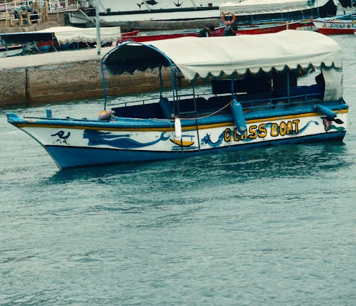 Základová fotografie zdarma na téma člun, modrá, moře