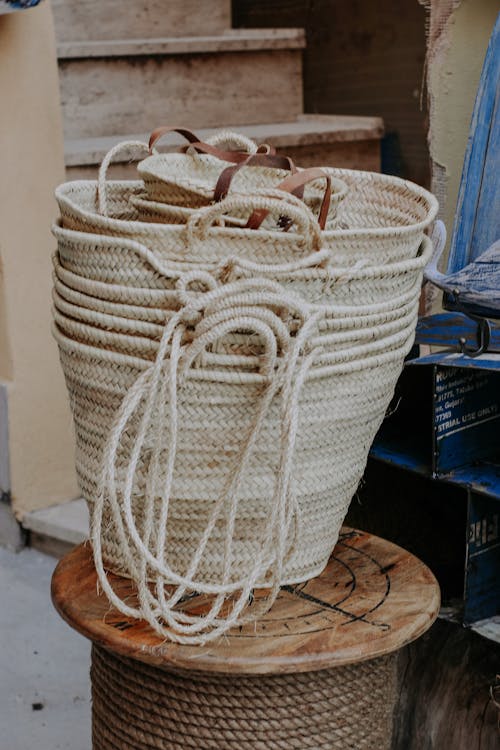 Základová fotografie zdarma na téma košík, lano, pletený