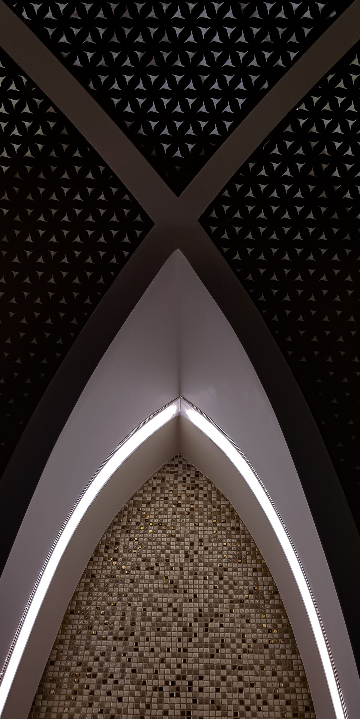 Geometric POP and gypsum false ceiling design with layered panels
