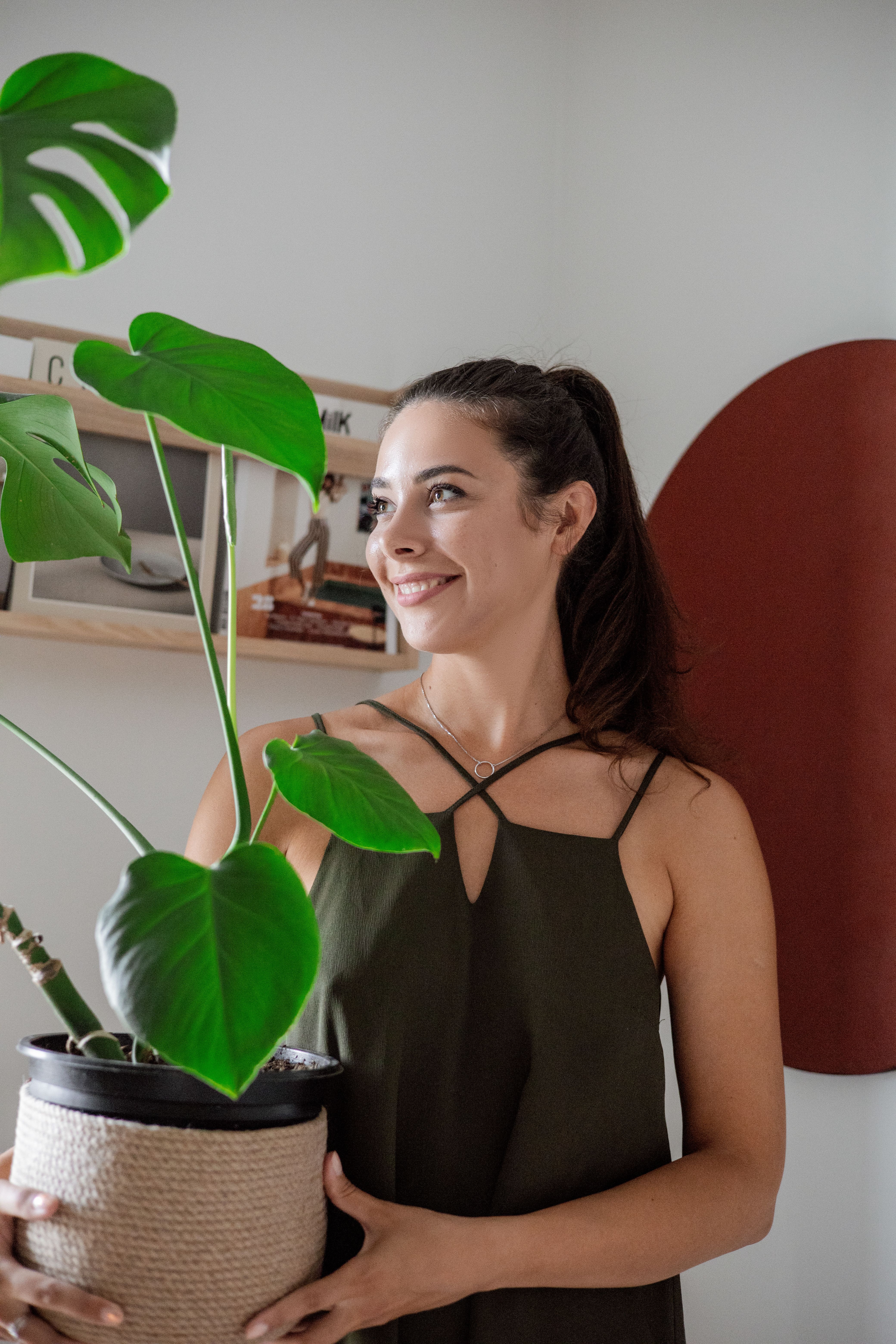 Woman Holding a Plant on a Pot · Free Stock Photo