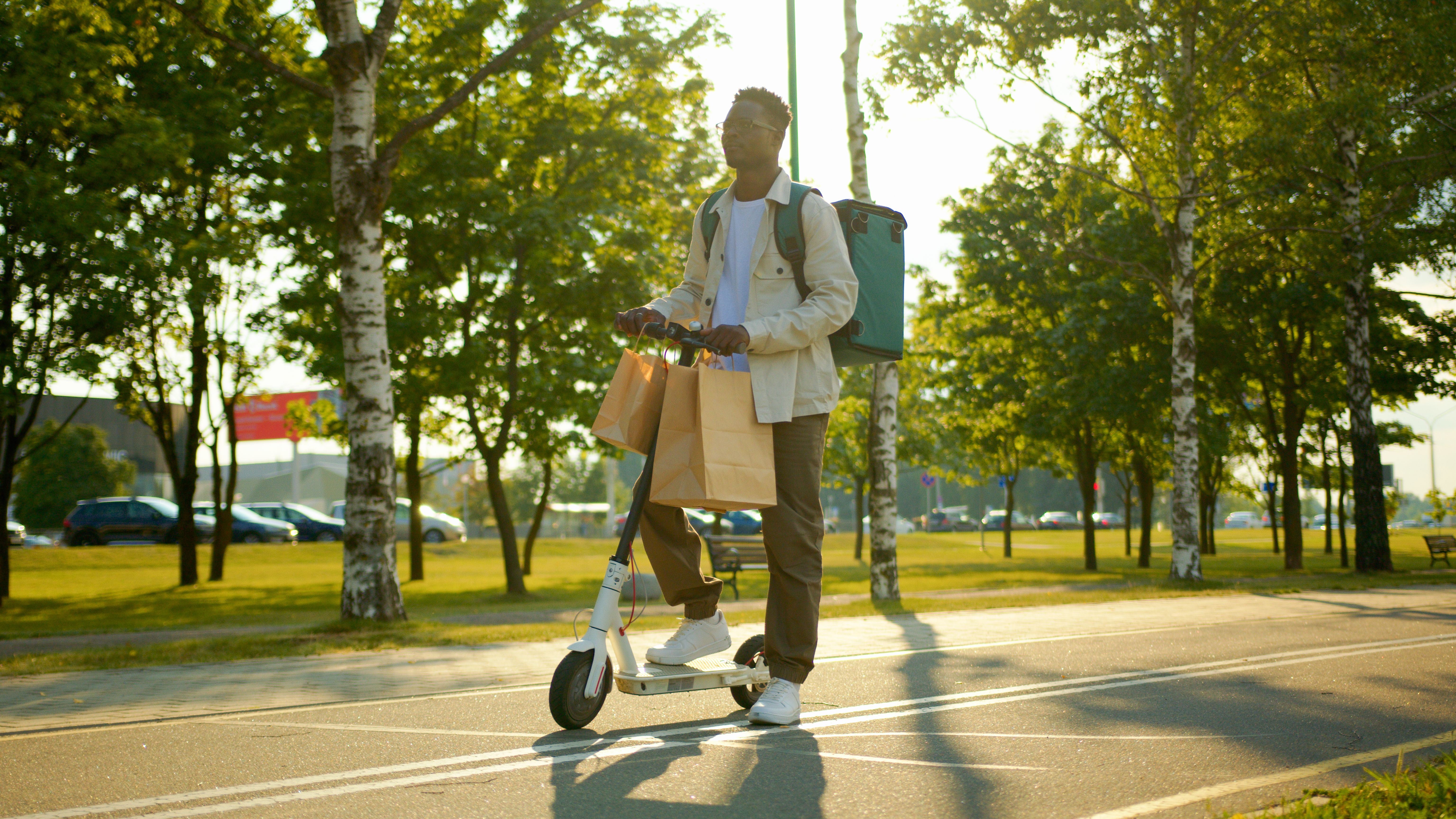 E-scooter in stadsomgeving