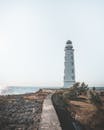 在晴朗的天空下，塞瓦斯托波尔灯塔的风景