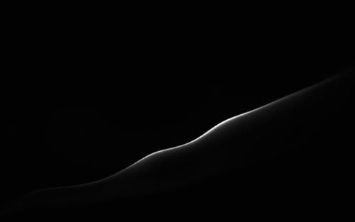 Free Elegant abstract curve in monochrome emphasizing minimalist artistic design. Stock Photo