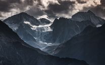 Mountains Under Clouds