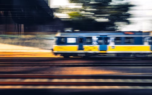 Free Train in Motion Stock Photo