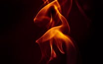 Red and Yellow Fire Illustration