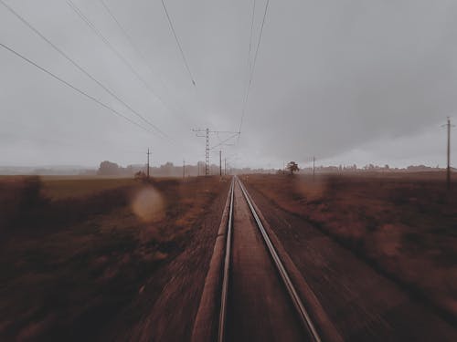Gratuit Imagine de stoc gratuită din cale ferată, câmp, ceață Fotografie de stoc