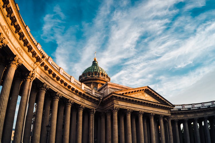 Kazan Cathedral Under Blue Sky