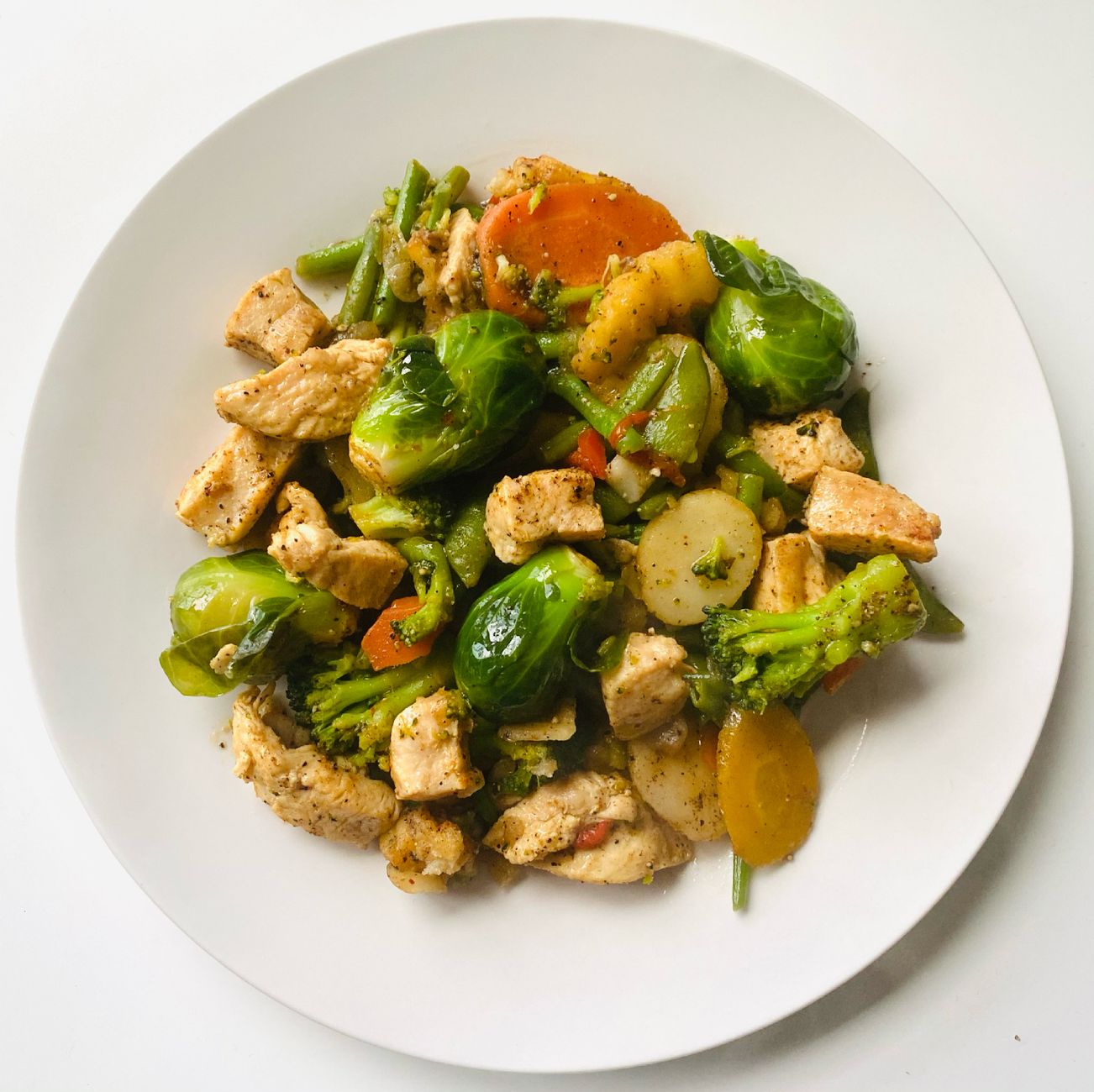 low carb vegetables chicken