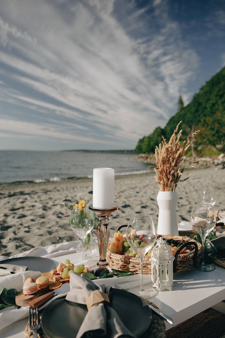 Dinner Table On The Beach