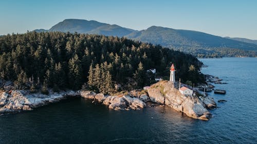Free The Lighthouse Park in West Vancouver, Canada Stock Photo
