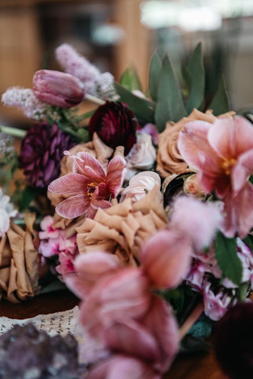Free Assorted Flower Bouquet in Close-up Photography Stock Photo