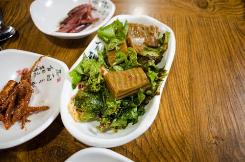 Free Oriental Seafood Appetizers  Stock Photo