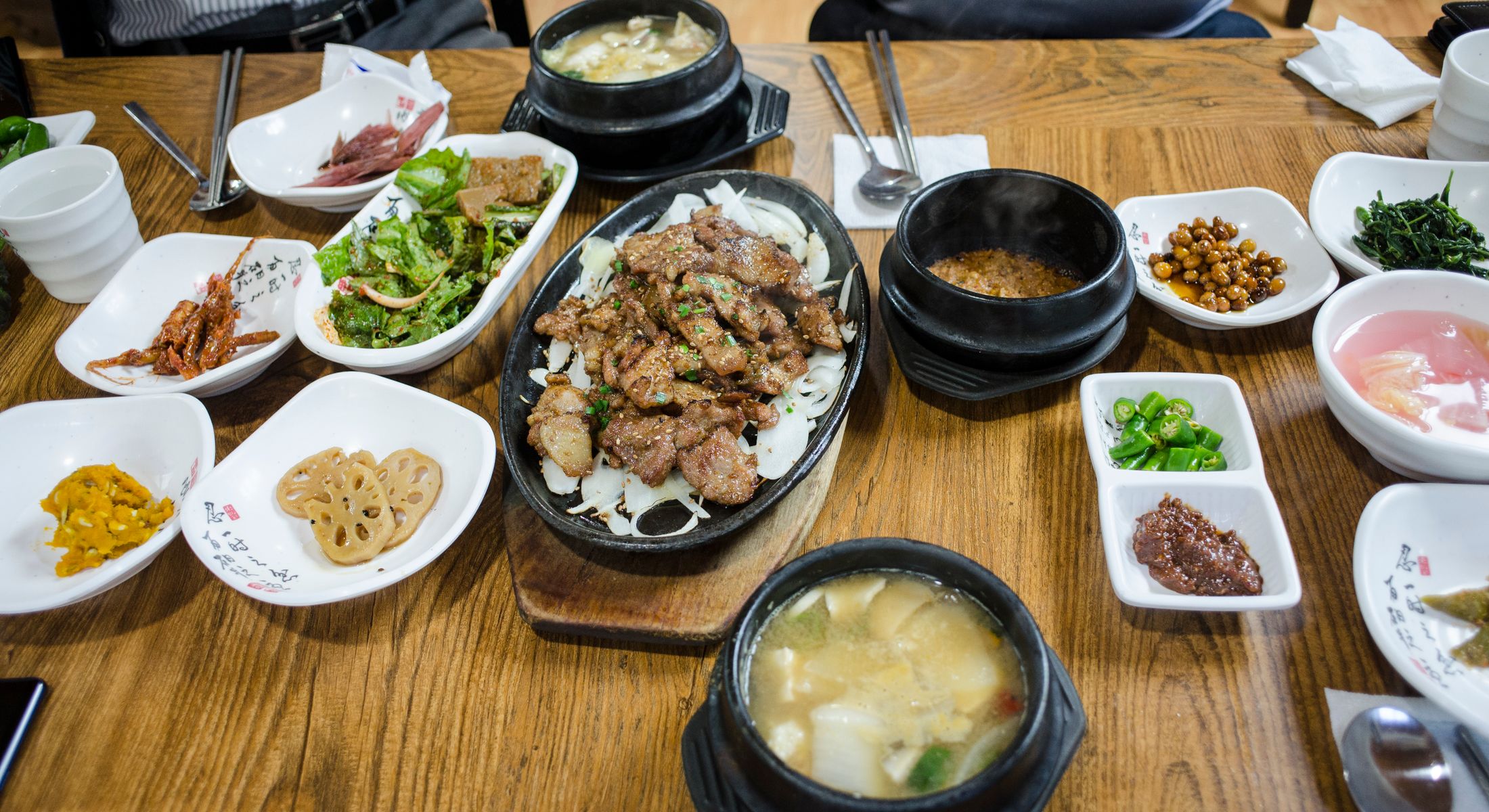 Korean catering spread for gatherings