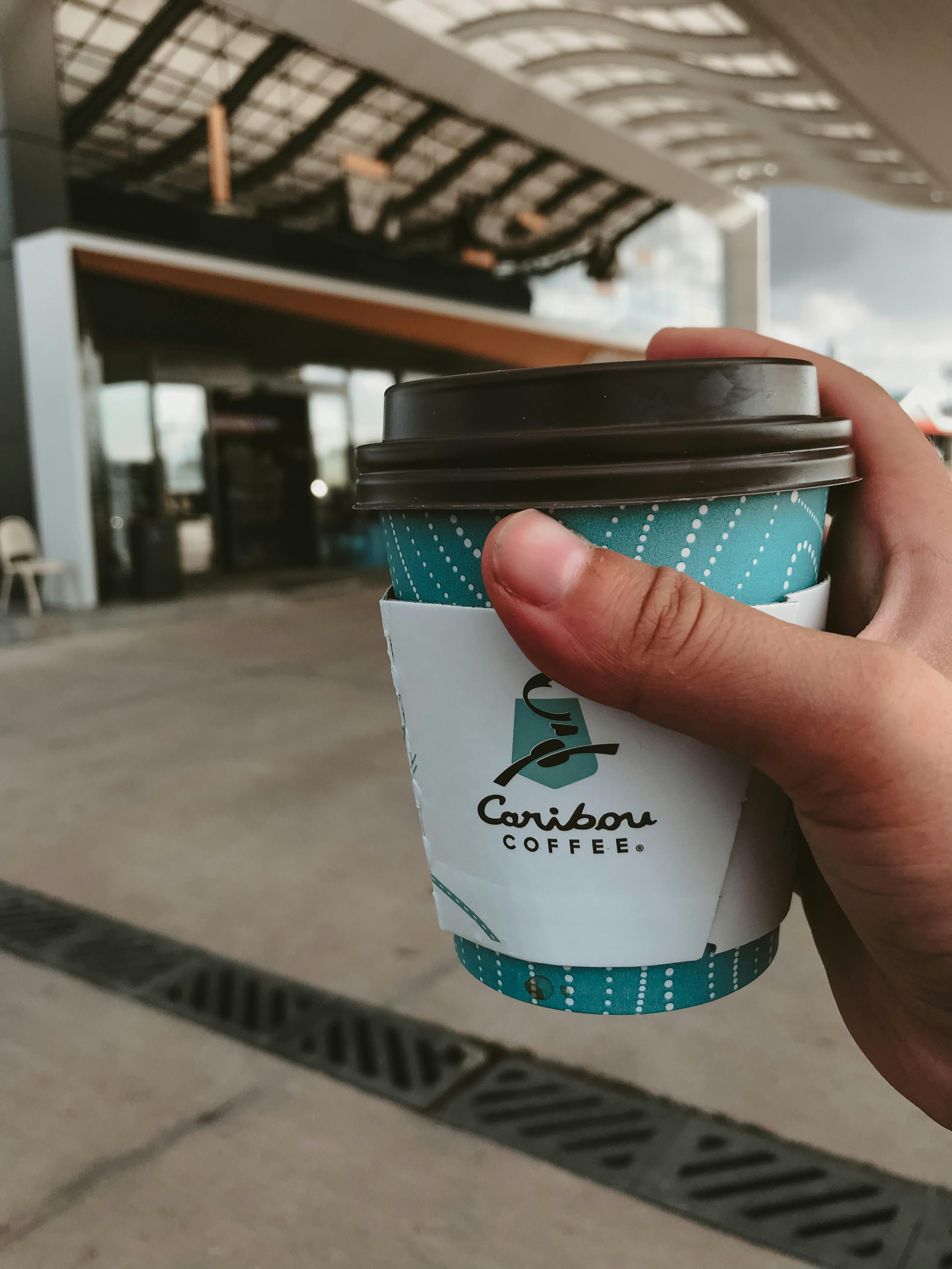 Person Holding a Paper Cup with Lid · Free Stock Photo