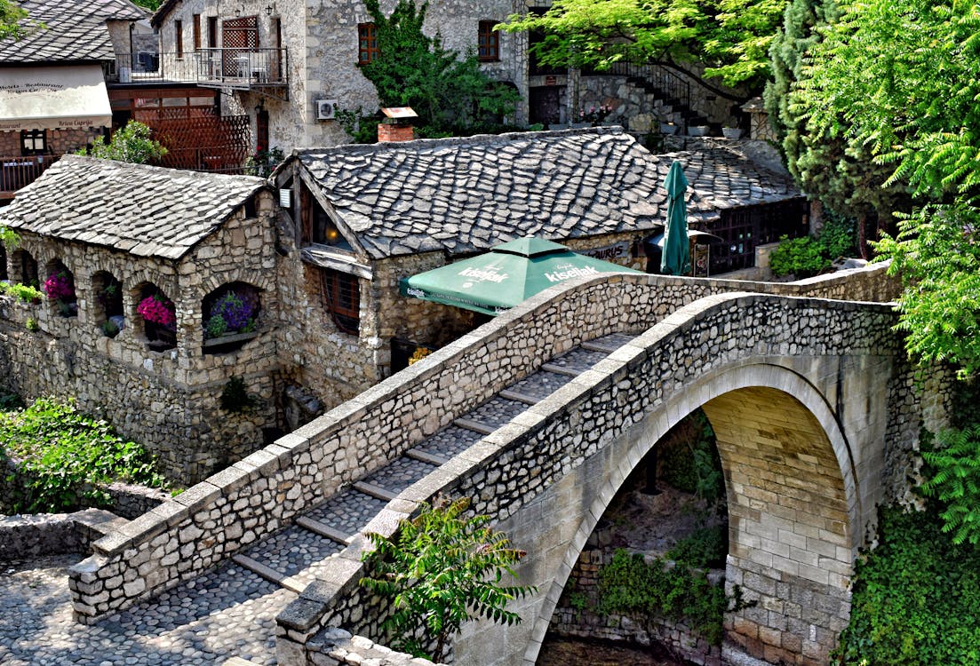 Free The Stari Most Bridge in Mostar, Herzegovina Stock Photo
