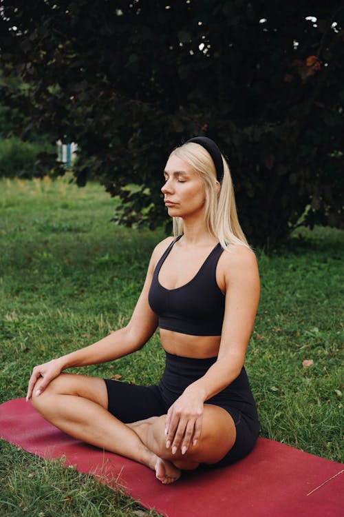 A Woman Doing Yoga