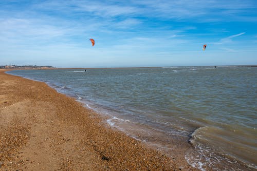 Free stock photo of felixstowe, kite surfing, suffolk