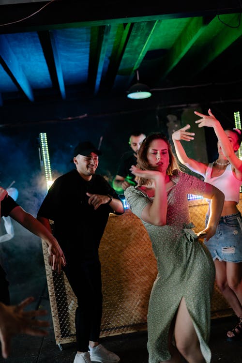 A Men and Women Dancing Together