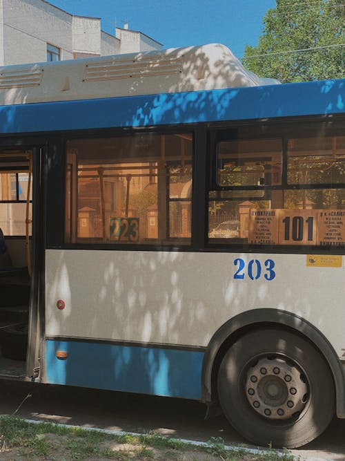 Fotos de stock gratuitas de autobús, cielo azul, exterior