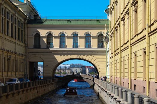 Concrete Bridge Over the River