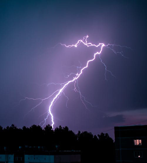 Free Thunderstorm at Night Stock Photo