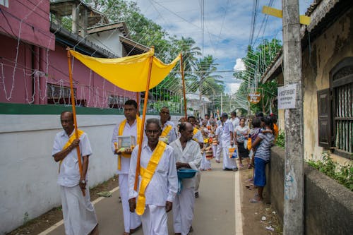 People Parading on the Street 