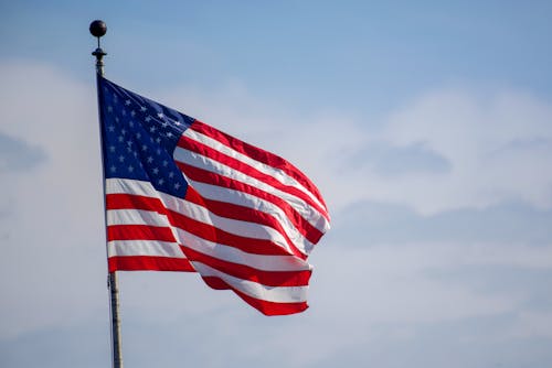Gratis arkivbilde med amerika, flaggstang, himmel