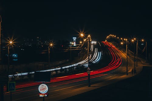 Foto d'estoc gratuïta de carrer, carretera, exposició prolongada