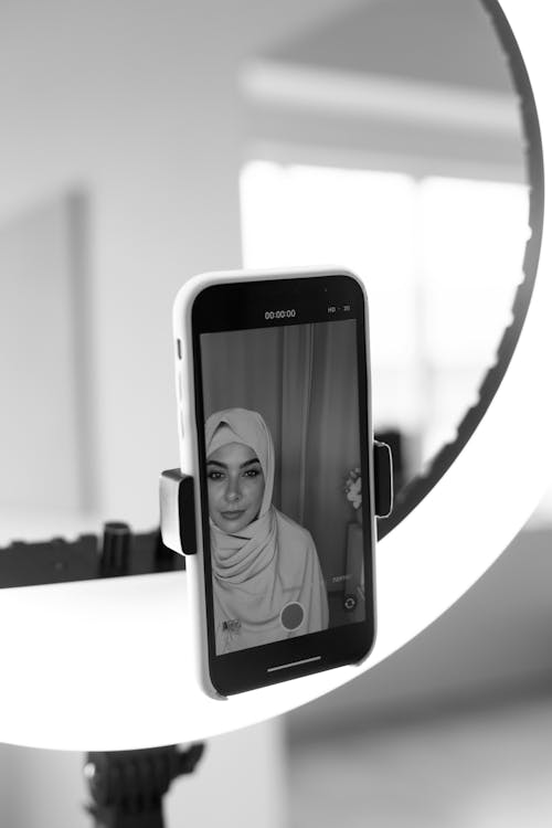 Woman using a Smartphone's Camera