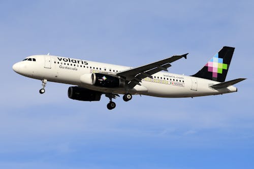 White Passenger Plane Flying in Blue Sky