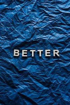 Better Text on Blue Background