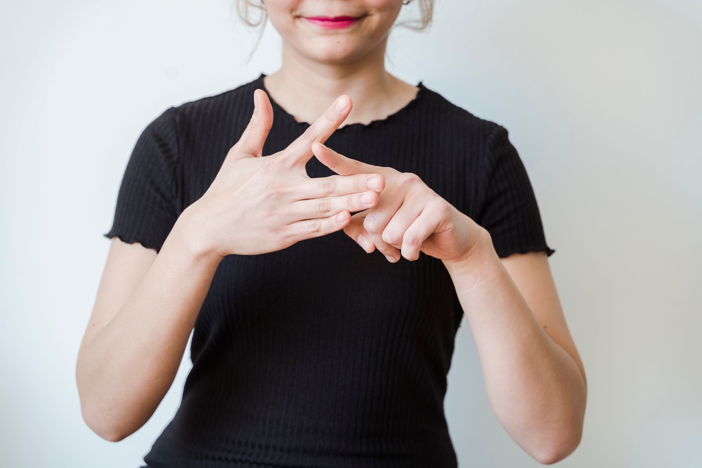 A Person Doing Sign Language · Free Stock Photo